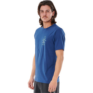 2021 Rip Curl Pour Hommes Manches Courtes Uv Tee Wly34m - Navy